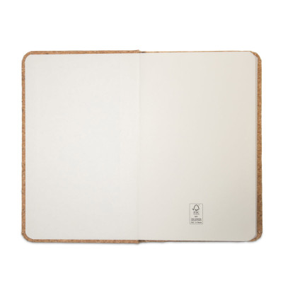 HAWKINS. Pocket cork notebook with 160 plain pages